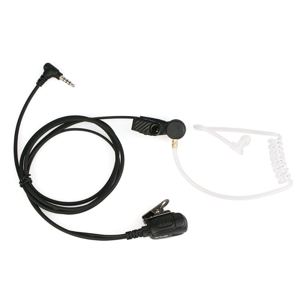 Walkie Talkie Headset Ptt Mic Air Akoestische Buis Oortelefoon 3.5 Mm 1-Pin Voor Yaesu Voor Vertex VX-5R VX-3R retevis RT40 RB15 RB615