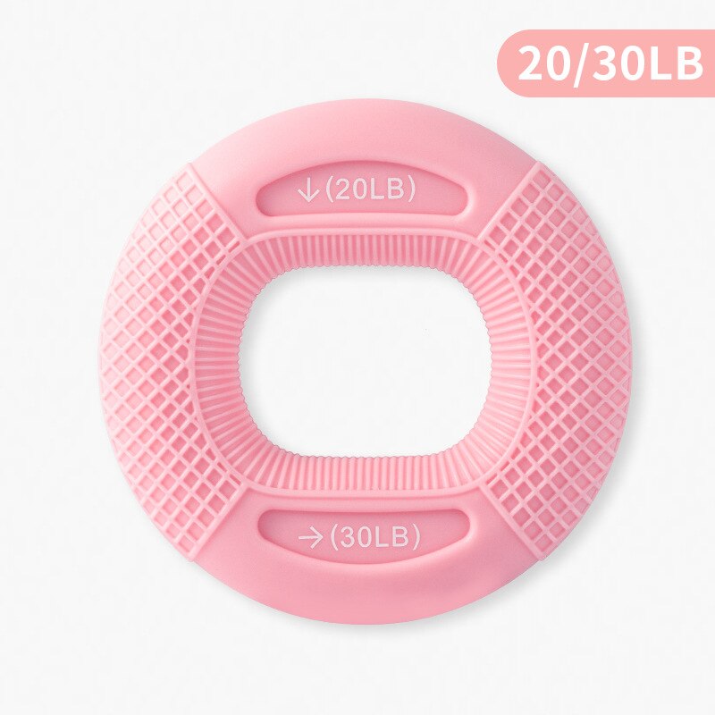 Hand Strengtheners Silicone Grip Ring,Hand Strength Wrist Device Grip Strength Trainer: Pink