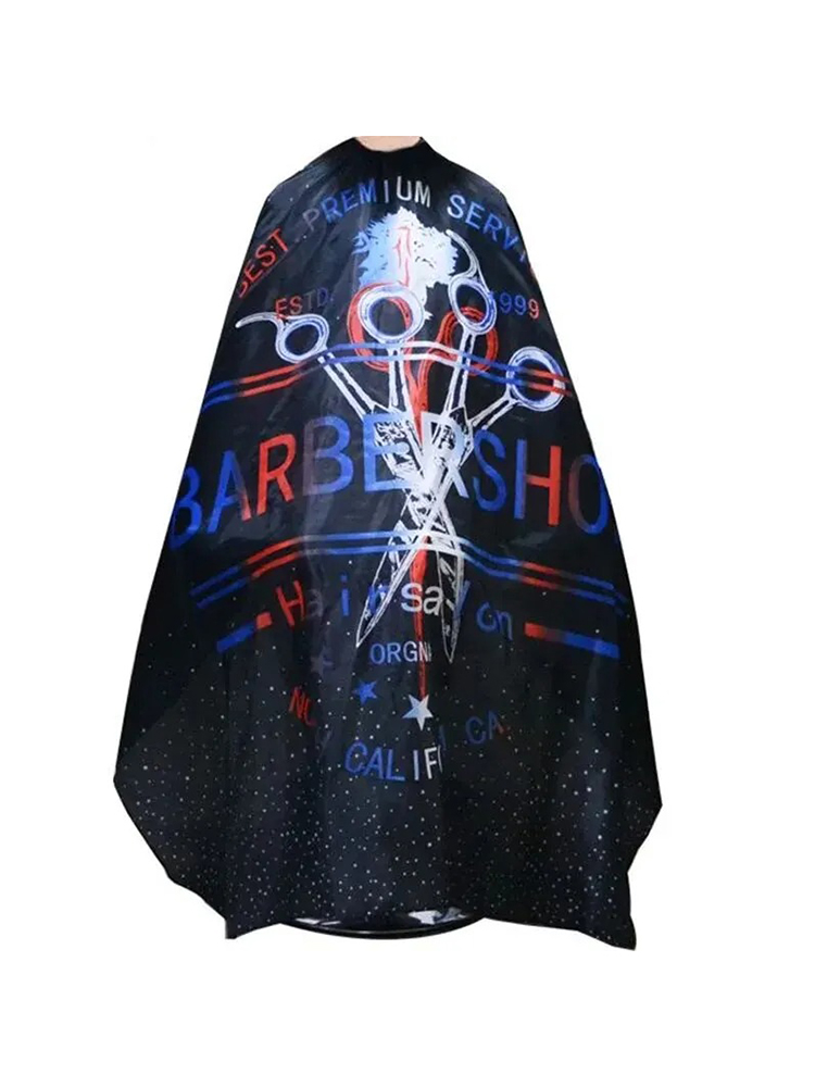 1pcs Barber Cape Waterproof Hairdressing Cape Haircut Gown Cloth For Hair Styling: Light Grey