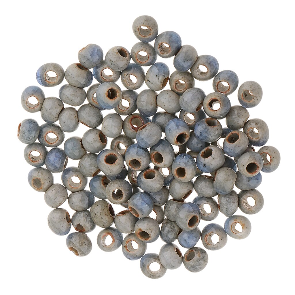 100 stk keramiske porcelænsperler - mellemperler - - smykkedel -