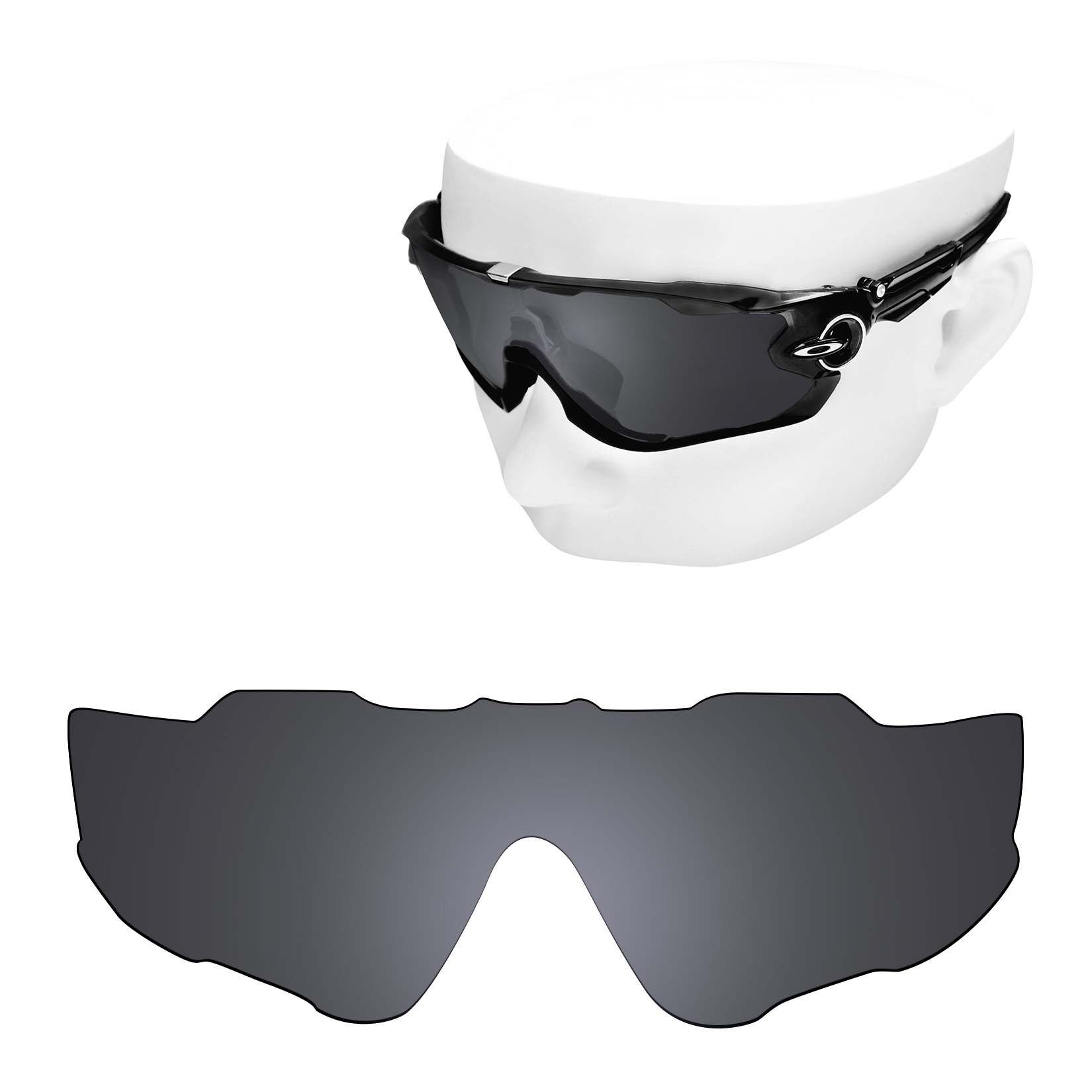 Reemplazos de lentes polarizadas OOWLIT para gafas de sol Oakley Jawbreaker OO9290: multicolor (solo lentes)