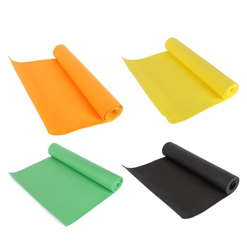 Indoor Yoga Mat, Anti-Slip En Waterdicht, Goede Elasticiteit, , Groene Orange Geel