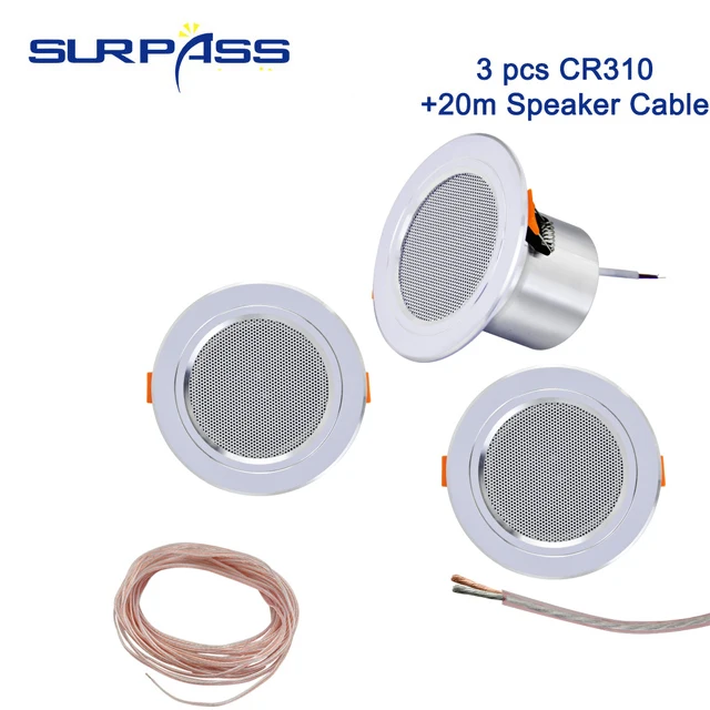 8Ohm 10W Badezimmer Decken lautsprecher Hintergrund Musik System feuchtigkeit beständiges Aluminium kann Decken lautsprecher Klang gestalten