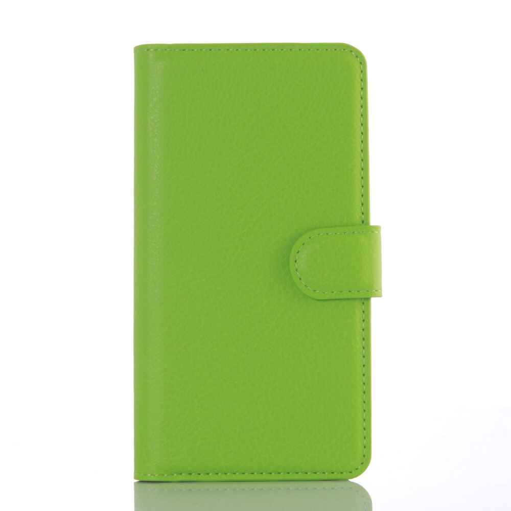 Wallet Case for Lenovo A6010 / A6000 Plus Flip Leather Cover for Lenovo A6000 Plus A 6010 Phone Case TPU Shell with Card Holders: light green