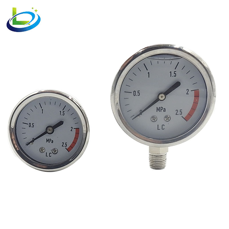 Pressure Gauges Air Compressor Hydraulic Pressure Gauge 0-2.5 MPa Pressure Measuring Instruments Gardening Supplies Greenhouse
