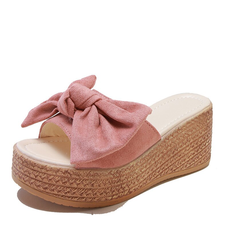 Damesschoenen met toenemende lengte, sandalen met plateauzool, slippers met hoge hak, casual sandalen met slippers