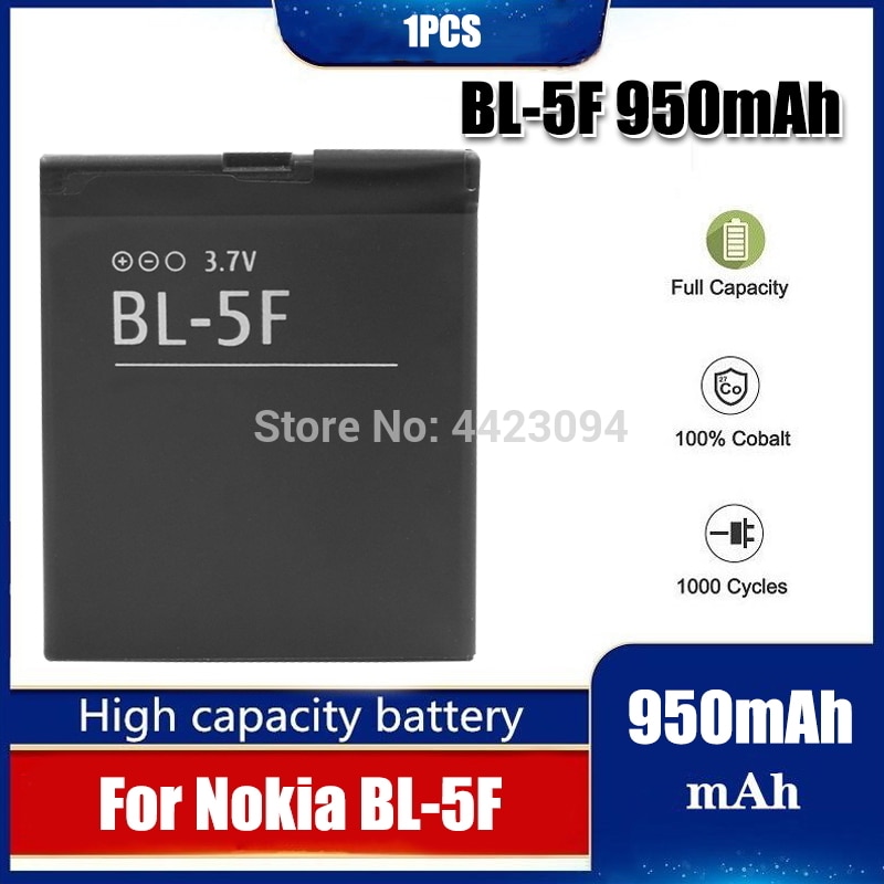 1Pc BL5F BL-5F Batterij Voor Nokia N78 N95 N96 N98 N93i 6290 E65 6290 6210S/N 6710N c5-01 Batterij BL-5F