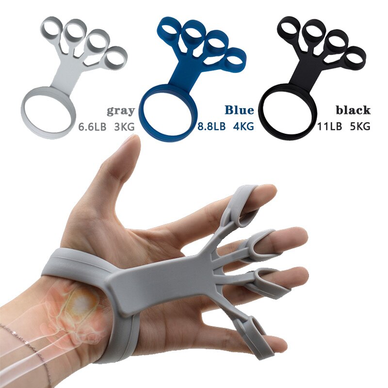 Silicone finger clip strength trainer resistance band hand shake wrist exercise stretching resistance finger trainer exercise fi