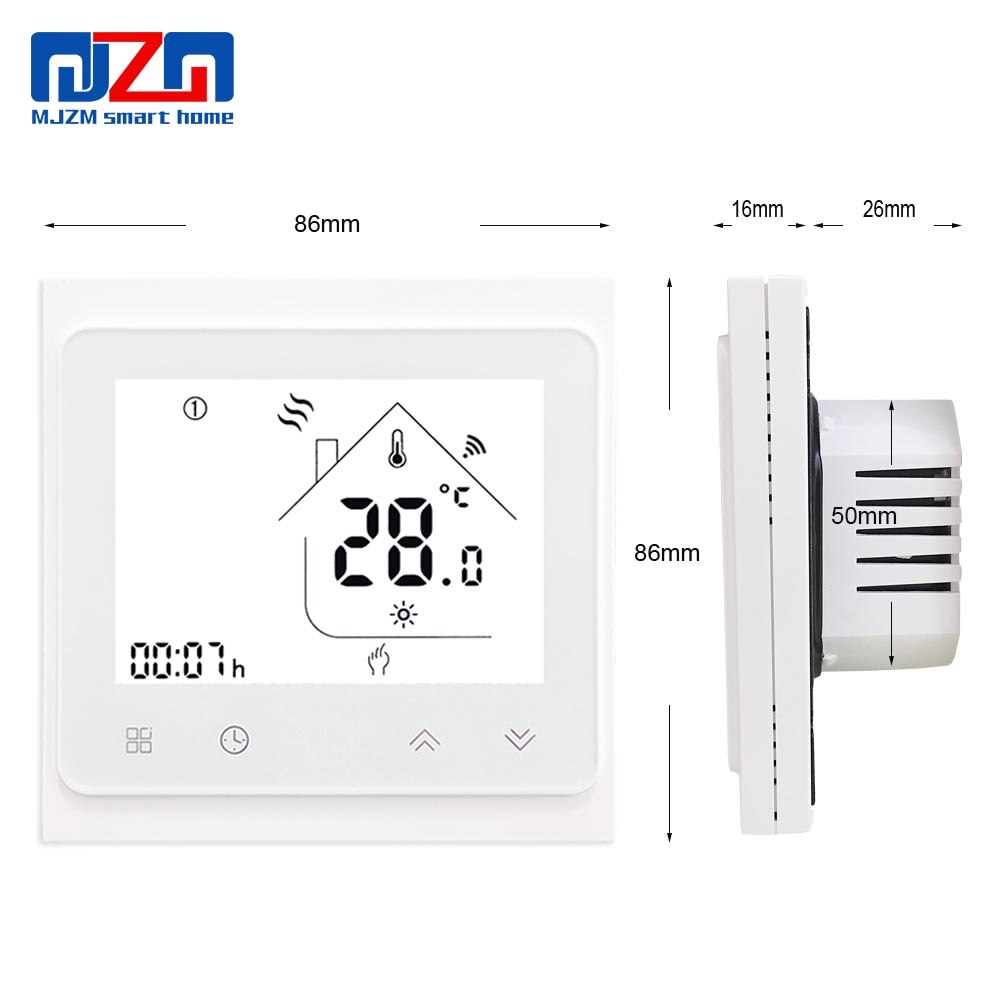 MJZM BGL-002 WiFi&Hand Control Thermostat Temperature Controller for Gas Boiler Alexa Google Home Thermoregulator for Warm Room
