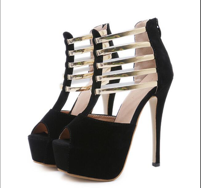 Shorha letnie damskie buty ryby usta hollow pasek kobiety sandały moda Chunky sandały damskie dla kobiety kostki pasek obuwie