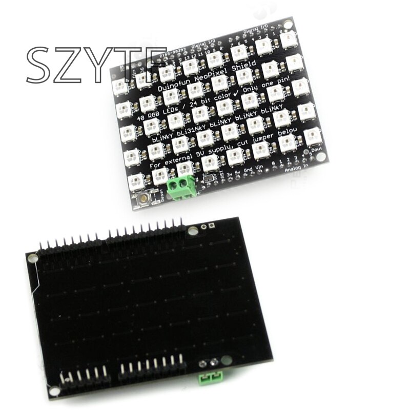 40 bit RGB LED WS2812 Pixel Matrix Shield FZ1596