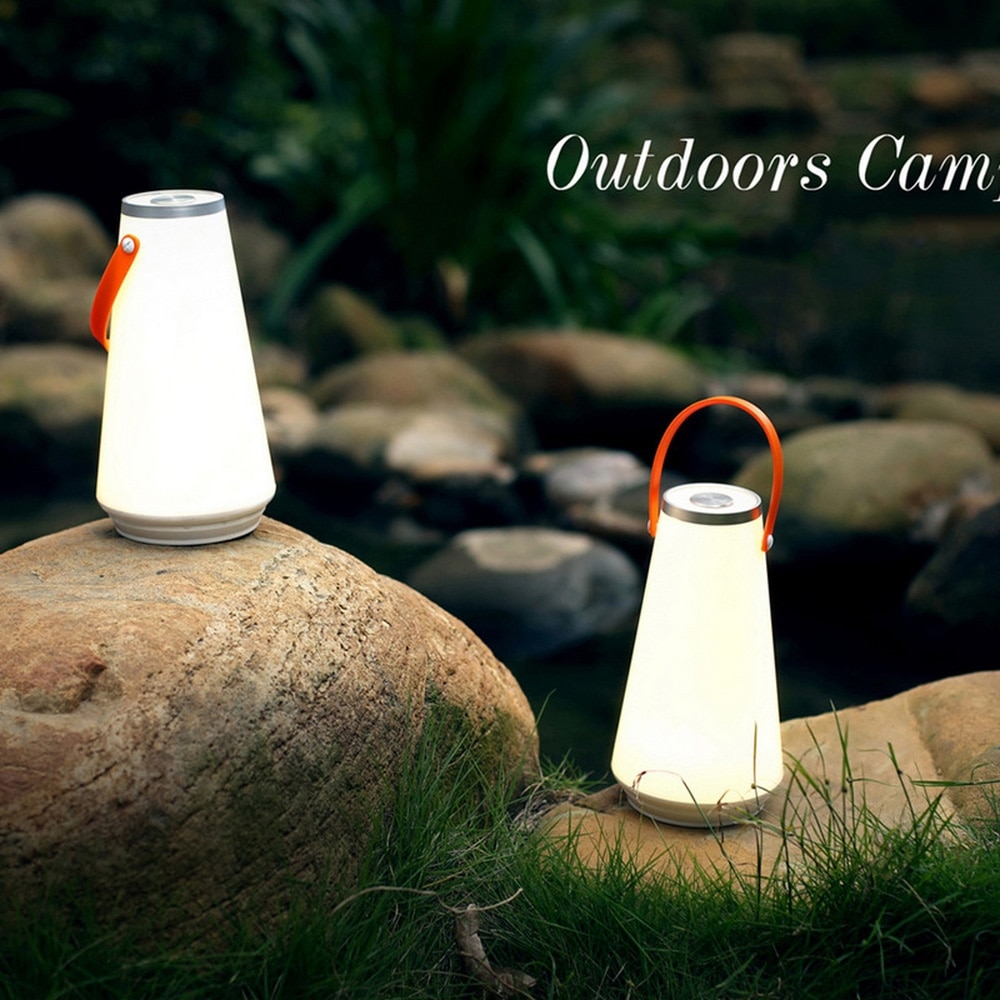 Draagbare Led Nachtlampje Creatieve Outdoor Camping Noodverlichting Usb Oplaadbare Touch Switch Nachtkastjes Tafel Leeslamp