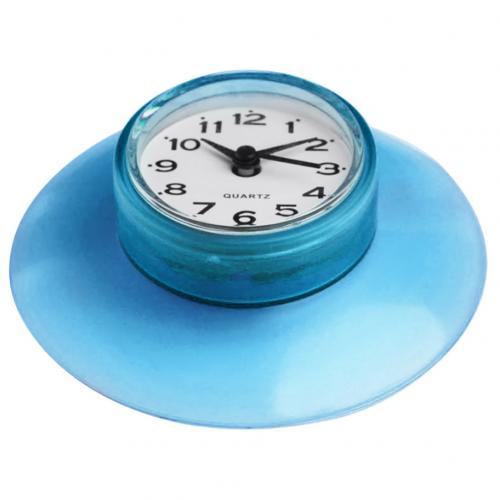 Shower Clock Silicone Bathroom Kitchen Shower Suction Wall Clock