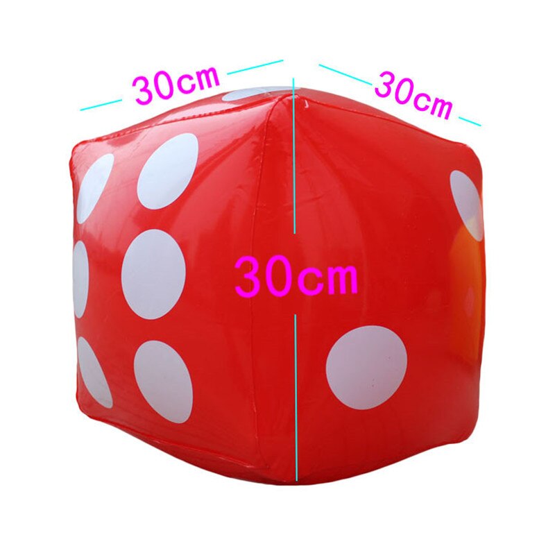 30cm X 30cm 1 Pcs Jumbo Inflatable Dice Casino Party Game Kids Learning Addition and Multiplication Outdoor Group Activities