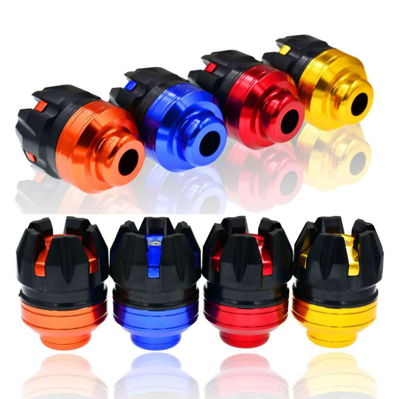2Pcs Motorcycle Front Rear Fork Wheel Crash Protector Anti-Falling Frame Slider Protector Motorcycle Crash Protect Motocross