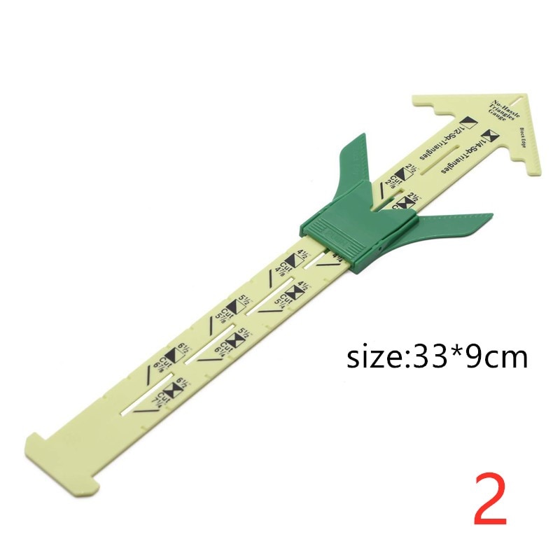 5-IN-1 Patchwork Ruler sliding gauge with Measuring Sewing Tool Patchwork Tool Ruler Tailor Ruler Tool Accessories Home Use