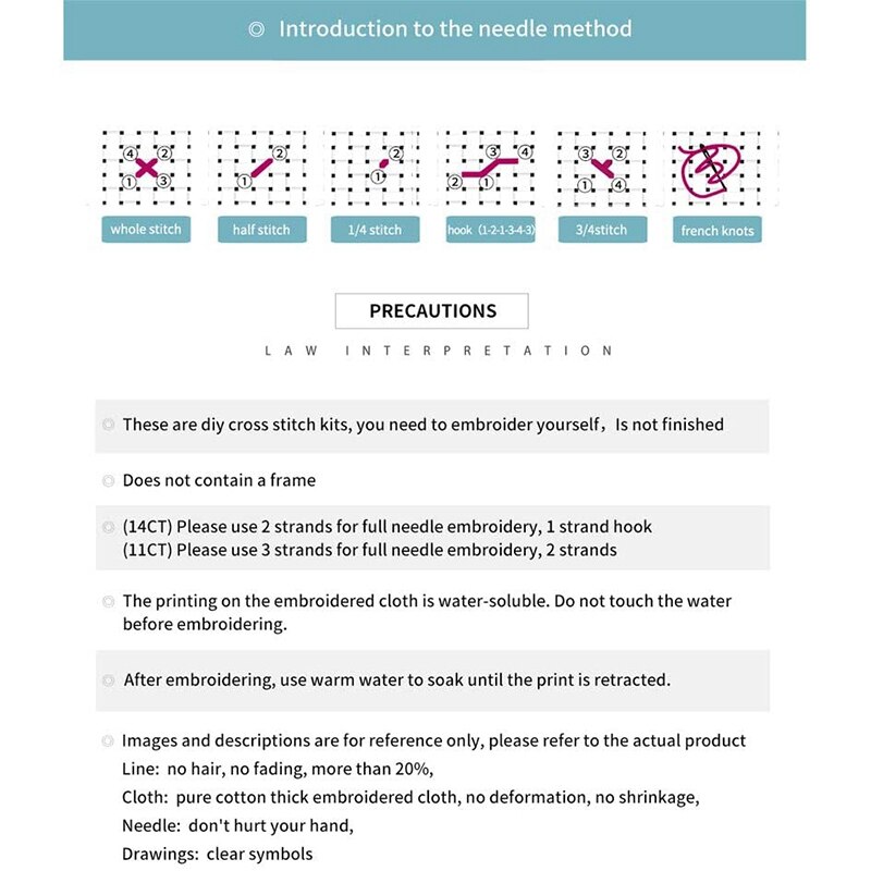 Cross Stitch Stamped Kits Printed Embroidery Cloth Needlepoint Kits Easy Patterns For Bird's Home 11CT