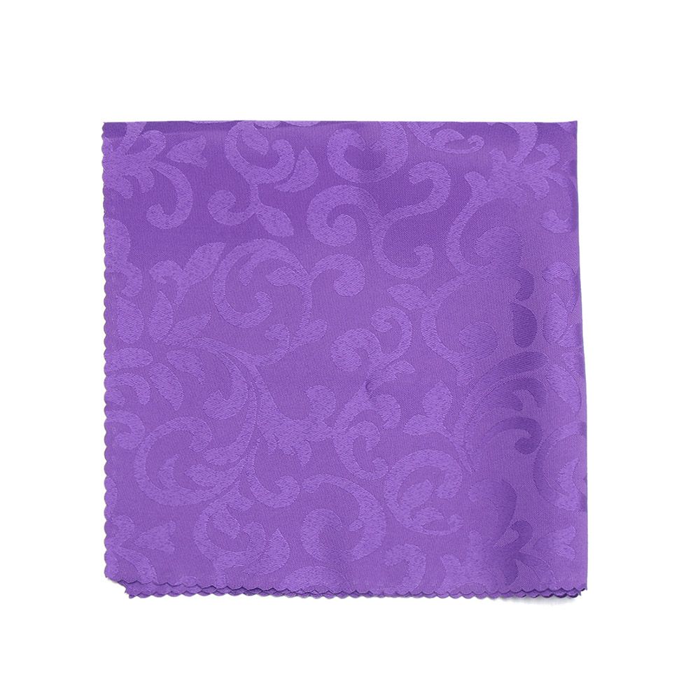 Servilleta cuadrada de bolsillo para decoración del hogar, suministros para de Hotel, 48cm, tela satinada, servilletas de mesa: purple