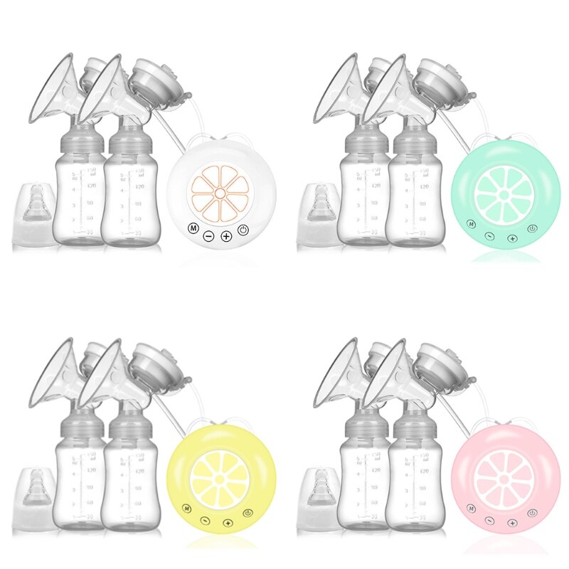 Tiralatte elettrico, portatile e ricaricabile, doppia pompa in silicone a batteria, pompa per il latte ricaricabile ultra silenziosa