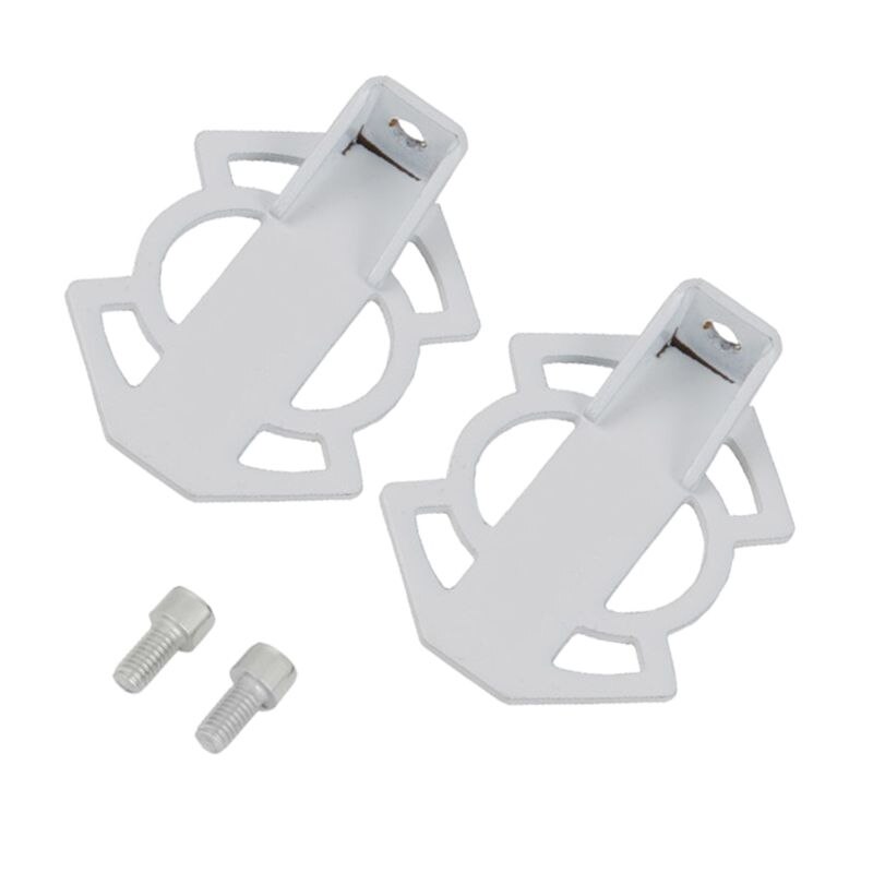 Hapivida Motorfiets voetsteunen, universele 8mm klapbare aluminium voetsteunen, 90 graden klapbaar, 129mm lengte, 145mm totale lengte, voor de meeste motorfietsen en elektrische auto's