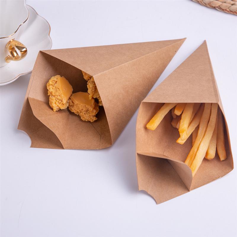 20 Pcs Portable Storage Box Kraft Paper Packing Box Biscuit Wrapping Box