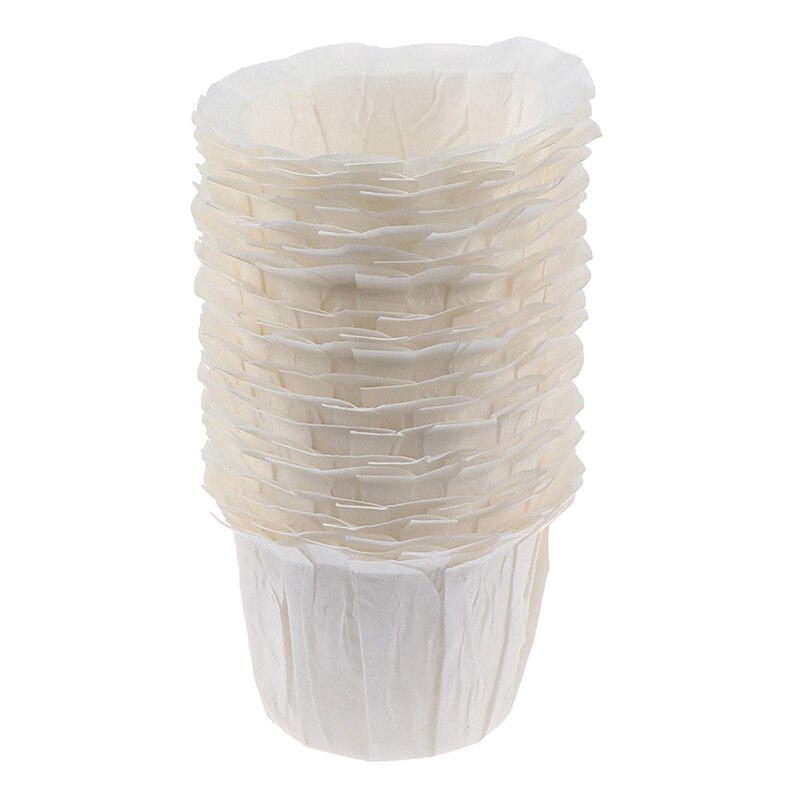 20Pcs/Pack Replacement White Coffee Filters Serving Paper Coffee Filters Disposable Paper Filter Cup Coffe