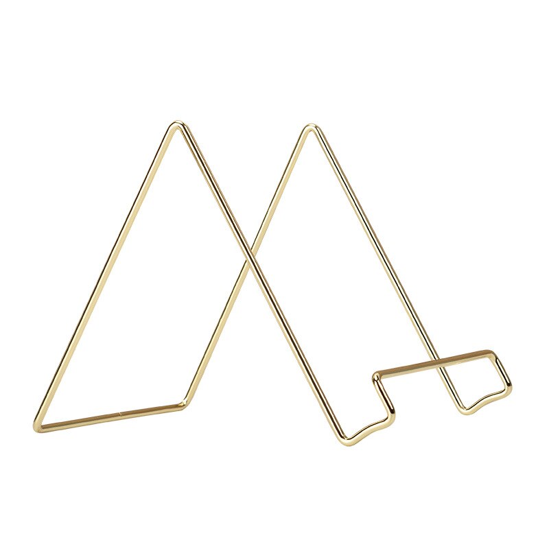 Mobile Holder Golden Tablet Stand For Watching TV, Mobile Phone Stand, Photo Frame stand, magazine stand