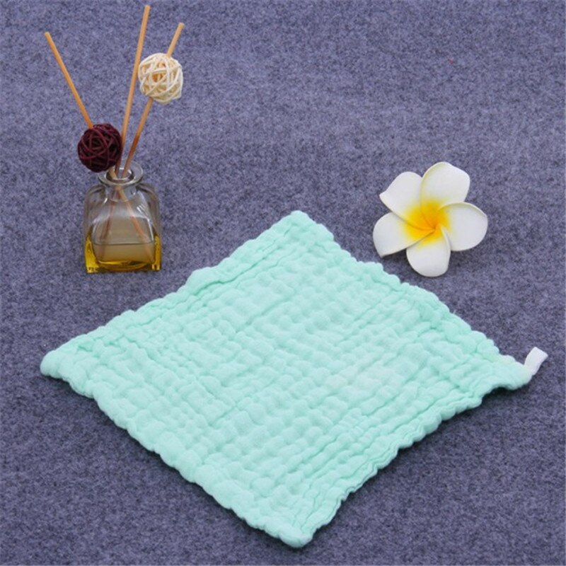 30*30 lille håndklæde blød bomuldsgasbind håndklæde plejehåndklæde spædbarn voksne og børn lommetørklæde genanvendelig alle aldershåndklæde