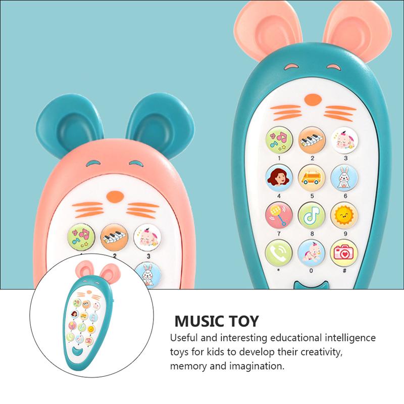 1Pc Baby Muziek Telefoon Speelgoed Mobiele Telefoon Speelgoed Telefoon Musical Educatief Speelgoed Kinderen Muziek Speelgoed Mobiele Telefoon Speelgoed