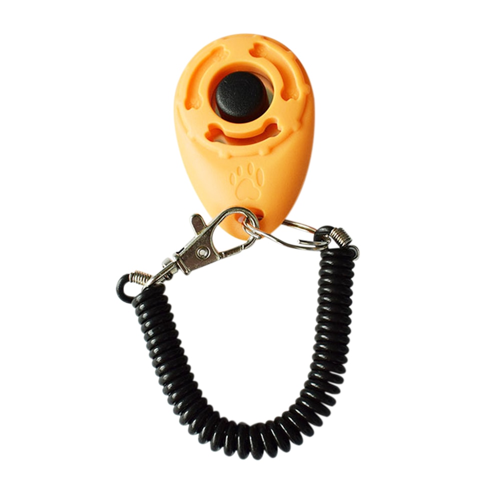 Pet Training Device Whistle Clicker Dog Trainer Aid Guide Tool Dog Products for Household Animal Dogs Accessories: Orange