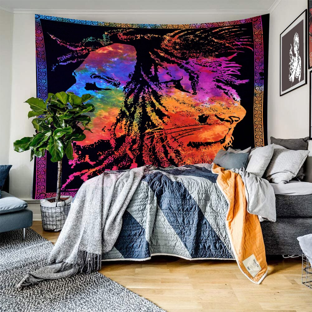 ¡Novedad de ! Alfombra colgante para pared de Halloween, tela decorativa con estampado de Calavera, tapiz para pared del hogar, funda para decoración del hogar de 95x73cm: 8