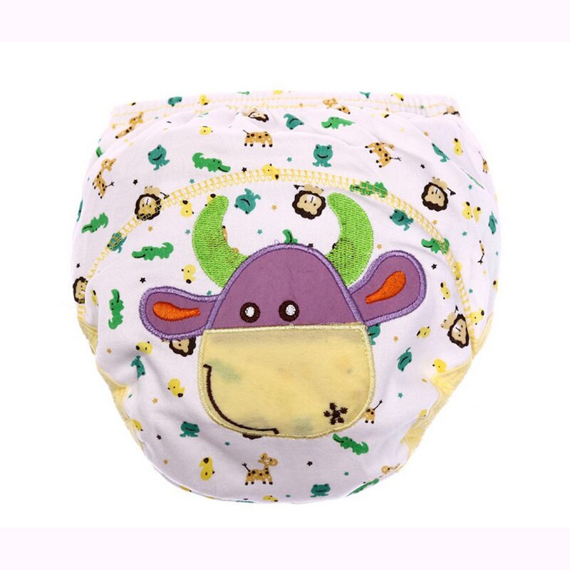 On girl boy underwear baby diaper Newborn cartoon panties waterproof Learn train 6pcs/lot 0-2y unisex