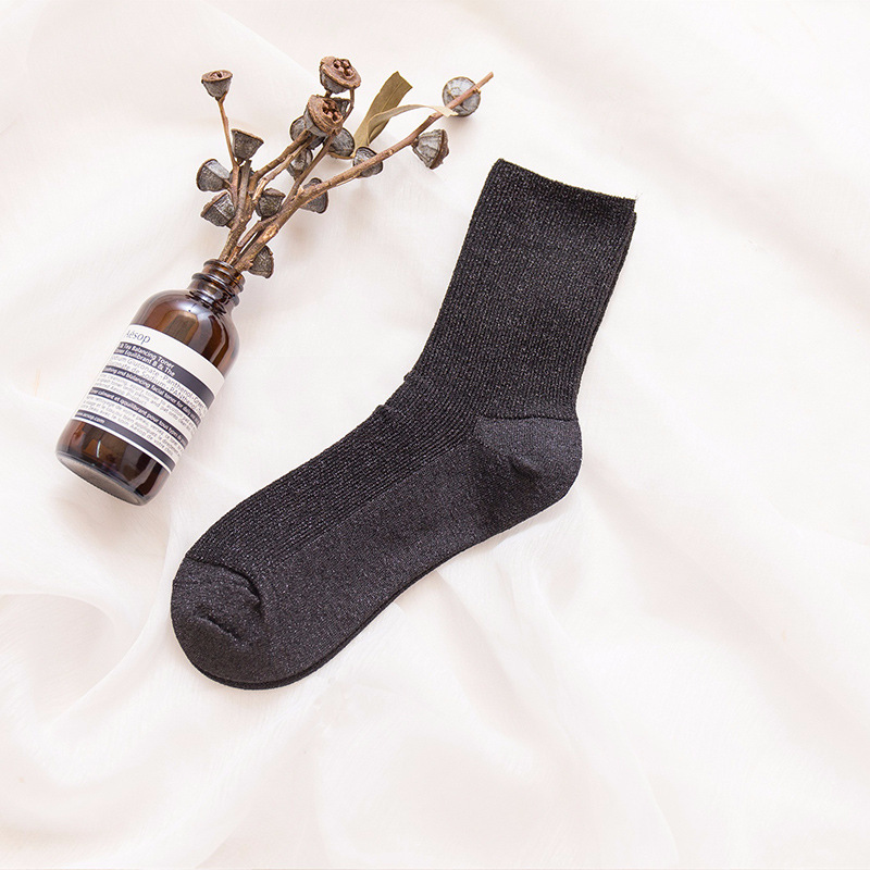 1 paar glänzend Lange Socken Herbst und Frühjahr Neue funkeln Harajuku Weichen frauen Elastische Strumpfwaren: 07