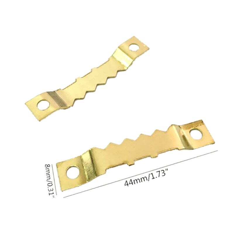 200 Stks/set D Ring Picture Photo Olieverf Frame Zaagtand Hanger Haak Schroeven Met Schroevendraaier Kits Gemonteerde Accessoires Tool
