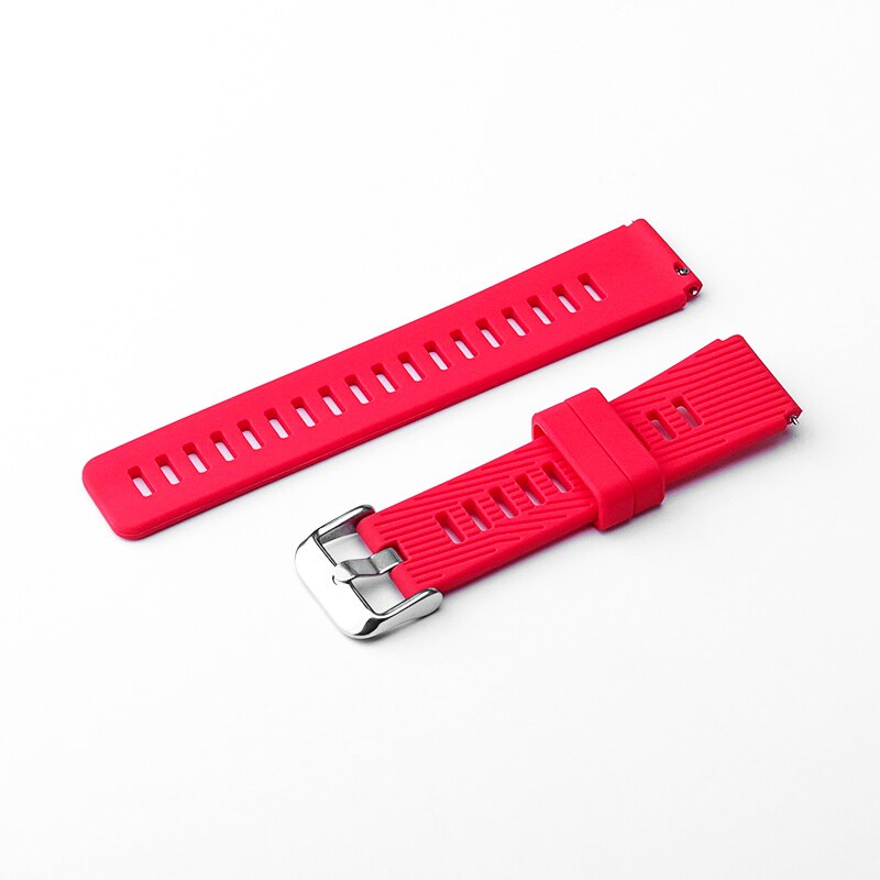 Correa de silicona de 18mm para huawei Talkband b5, muñequera de repuesto, porosa, transpirable, huawei band B5, Correa deportiva, tamaño ajustable: Rojo