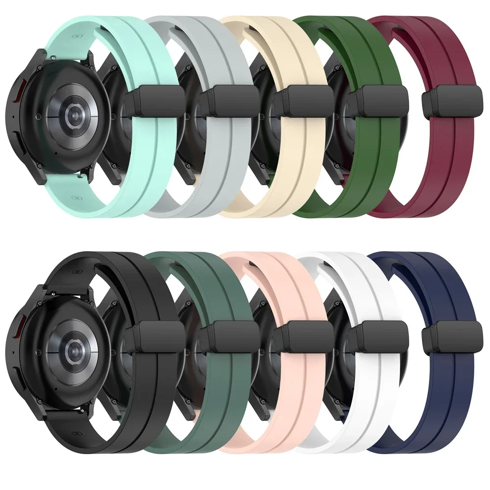 For Garmin Venu 3 2 Sq Bracelet Replacement for Garmin Forerunner 255 265 245 165 Band 20mm 22mm Magnetic Buckle Silicone Strap