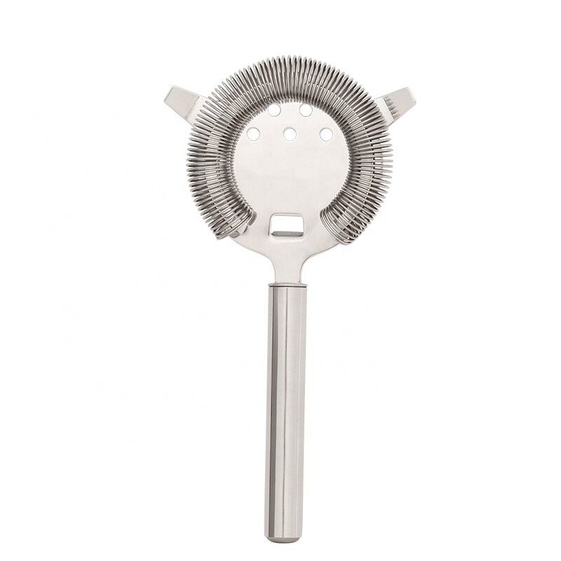 Engraved logo 4-piece premium stainless steel silver barware