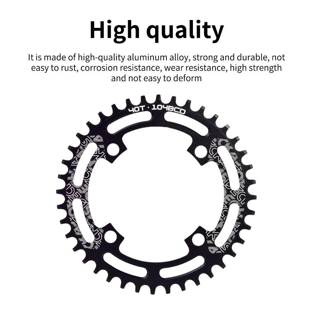 104BCD Oval Narrow Wide Chainring MTB Mountain Bicycle Crown Crankset Single Tooth Plate Parts 104 BCD Bike Toothed Disc
