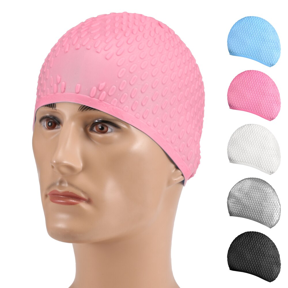 Volwassenen Badmuts Silicone Mannen Vrouwen Badmuts Voor Lang Haar Kort Haar Gorra Negra Zwemmen Hoed