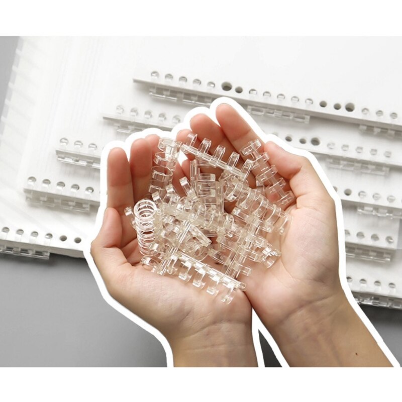 Plastic 5-ring Binding Clip 0.63" Diameter 5-ring Binding Coils Binding Comb