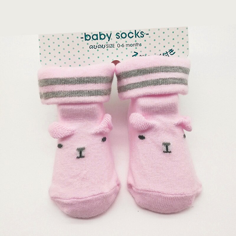 Best Cute Toddler Newborn Baby Comfortable Socks Boy Girl Soft Sole Anti-slip Socks Infant 0-6M: pink