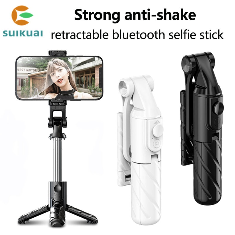 SuiKuai ZP1 Mini Foldable Wireless Bluetooth Selfie Stick Tripod With Fill Light Shutter Remote Control For IOS Android