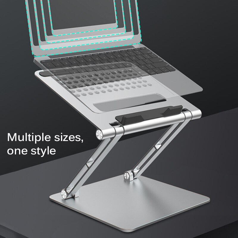 Adjustable Folding Aluminum Tablet Bracket Portable Laptop Stand Holder Desktop Holder Mounts Non-Slip Tablet Bracket