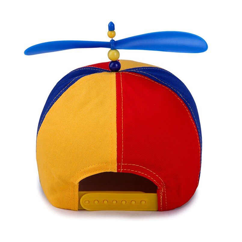 Eagleborn Zomer Kind Volwassen Verstelbare Propeller Bal Baseball Cap Dragonfly Top Multi-color Patchwork Grappige Mooie 52-57cm