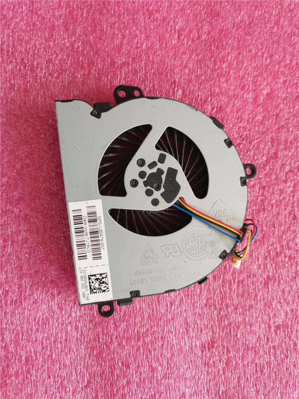 Cpu Fan Koeler Notebook Pc Voor Hp 15-DB 15-DB0011DX 15-DB0011WM Ep Fcc2 15-DB0066WM L20474-001 KSB05105HAAEP 7J18C0