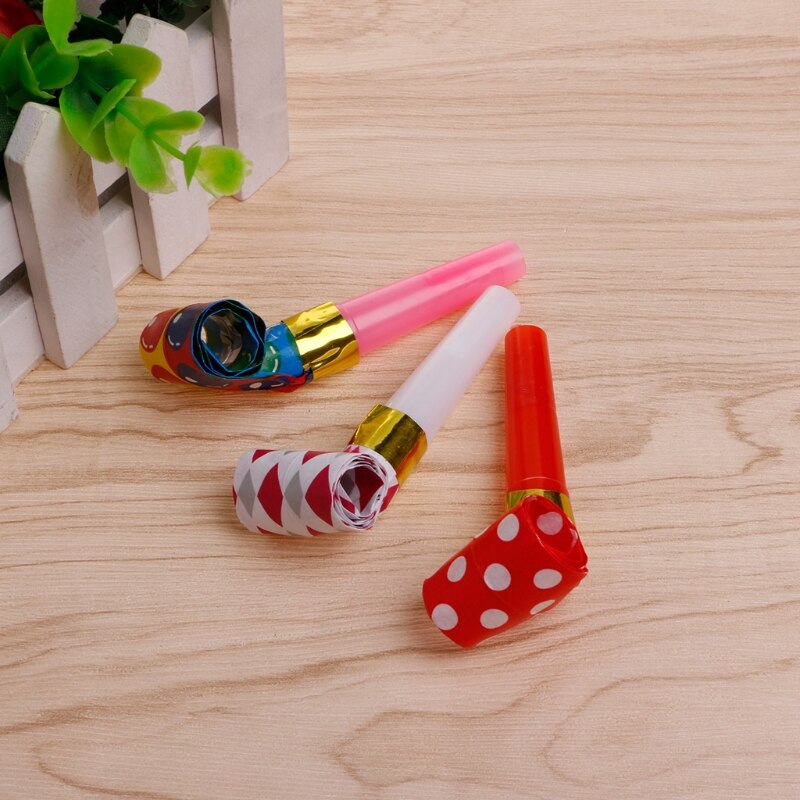 30Pcs Blowers Blowouts Whistles Birthday Noisemaker Kid Toy Party Supplies M89A