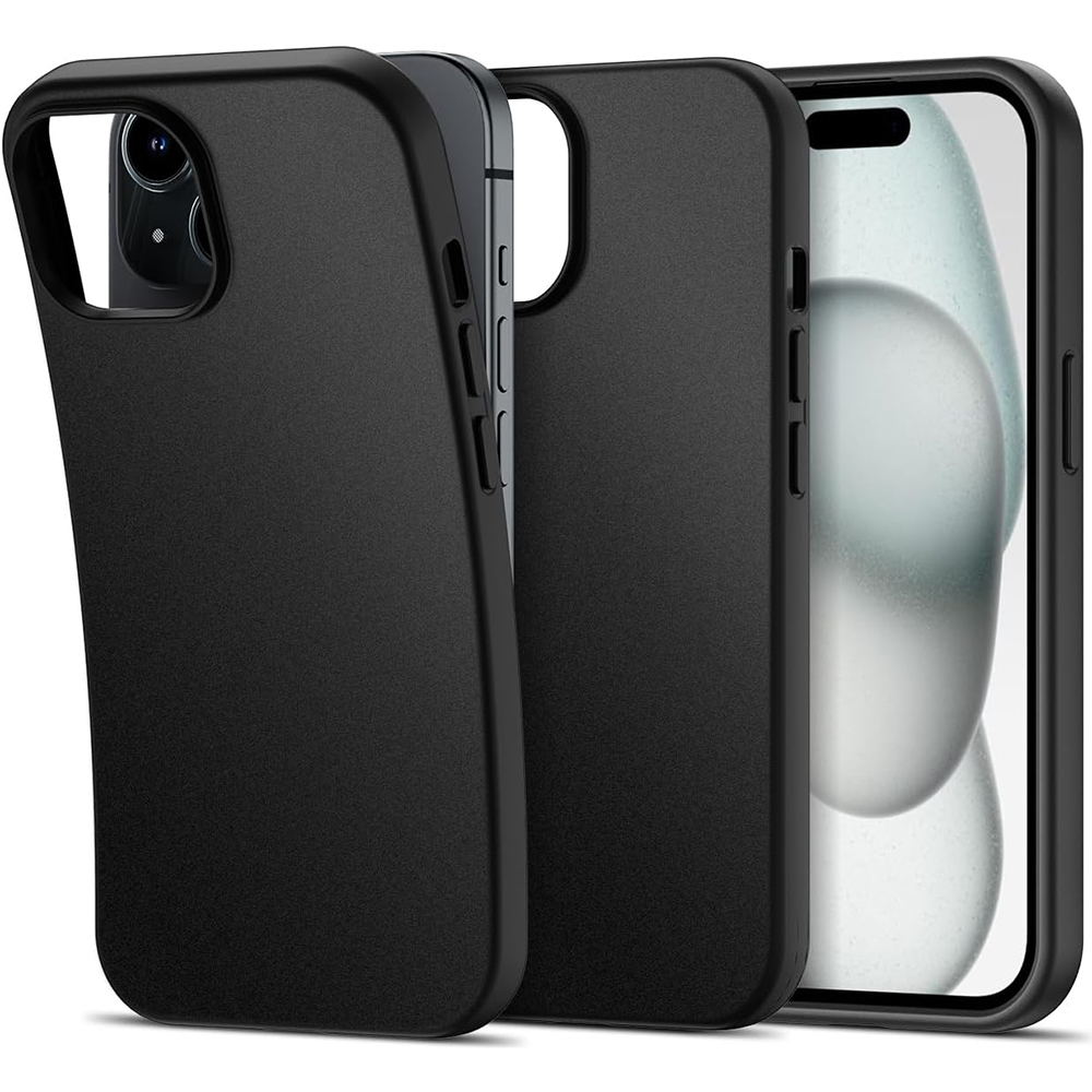 Funda de TPU suave de silicona mate ultrafina para iPhone 16 15 14 Plus 13 12 Mini 11 Pro XS Max X XR SE 2 3 7 8 Plus cubierta negra sólida