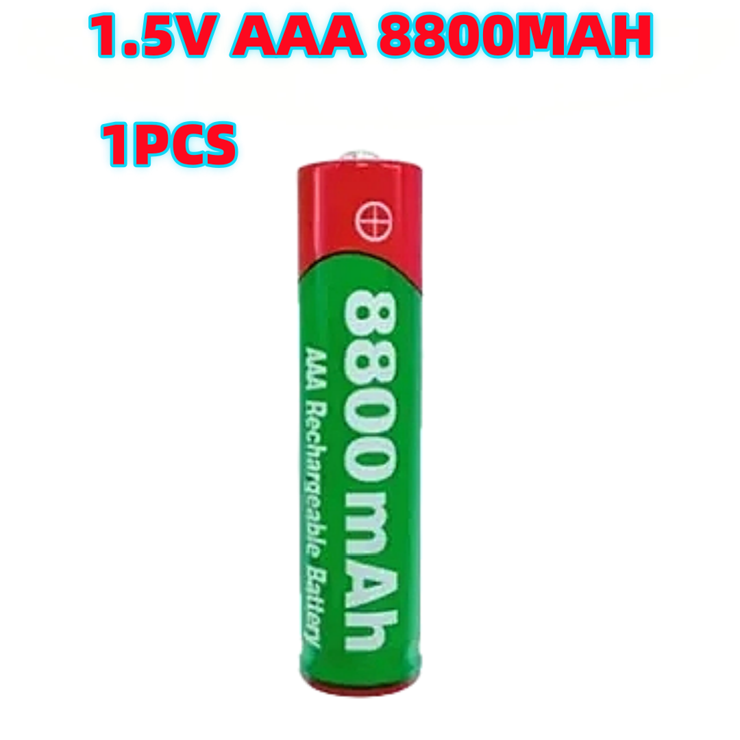 8800mAh Oplaadbare Batterij AAA Alkaliteit Batterij 1.5 V AAA Batterij voor Klokken Muizen Computers Speelgoed enzovoort: Paars