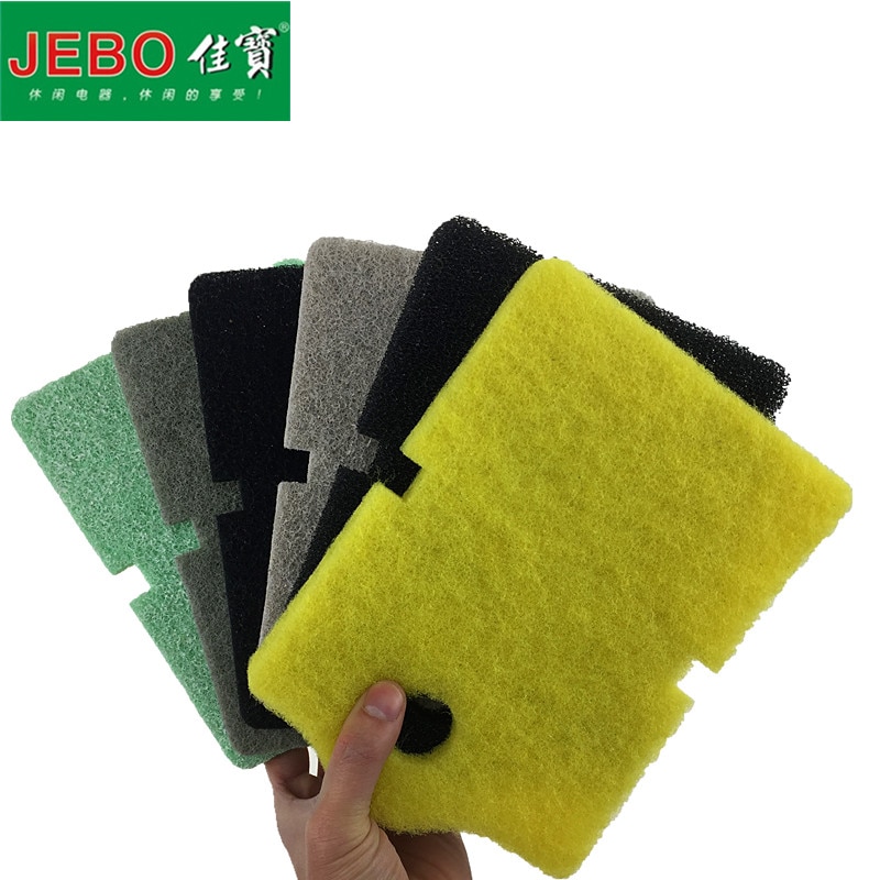 6 in 1 JEBO Efficient Filter Cotton For 805 809 815 819 809B 803 Exteranl Filter Tank Filter Original 6pcs/lot Different Sponge