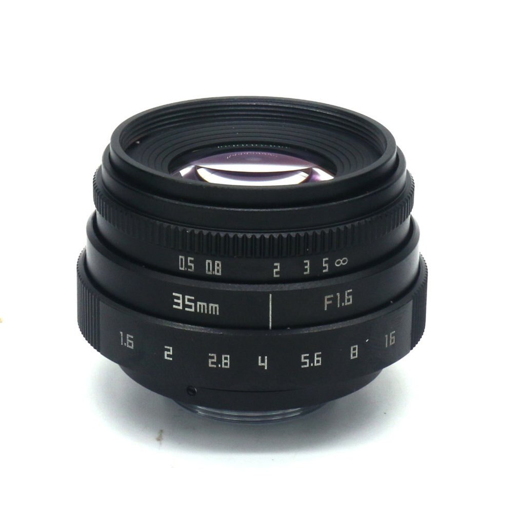 Mini 35mm F1.6 APS-C Television TV Lens/CCTV Lens For 16mm C Mount Camera Mirrorless Camera Lens Clear image